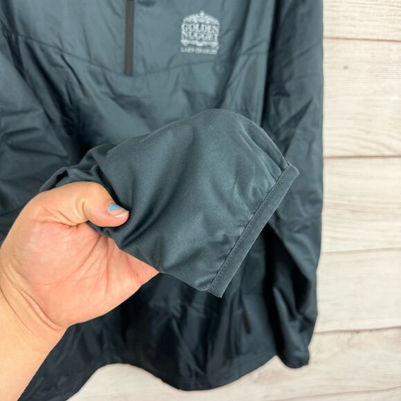 Nike Golf Men's Gray The Golden Nugget Lake Charles Quarter Zip Jacket Size XXL - Picture 7 of 10